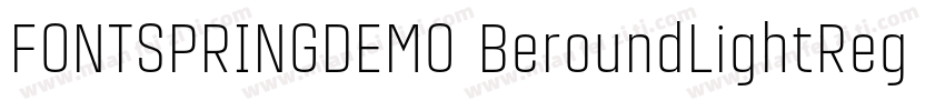 FONTSPRINGDEMO BeroundLightRegular 字体转换